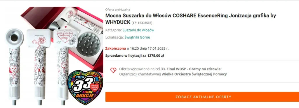 Wyjątkowa suszarka do włosów zrealizowana we współpracy z artystą Whyduckiem
