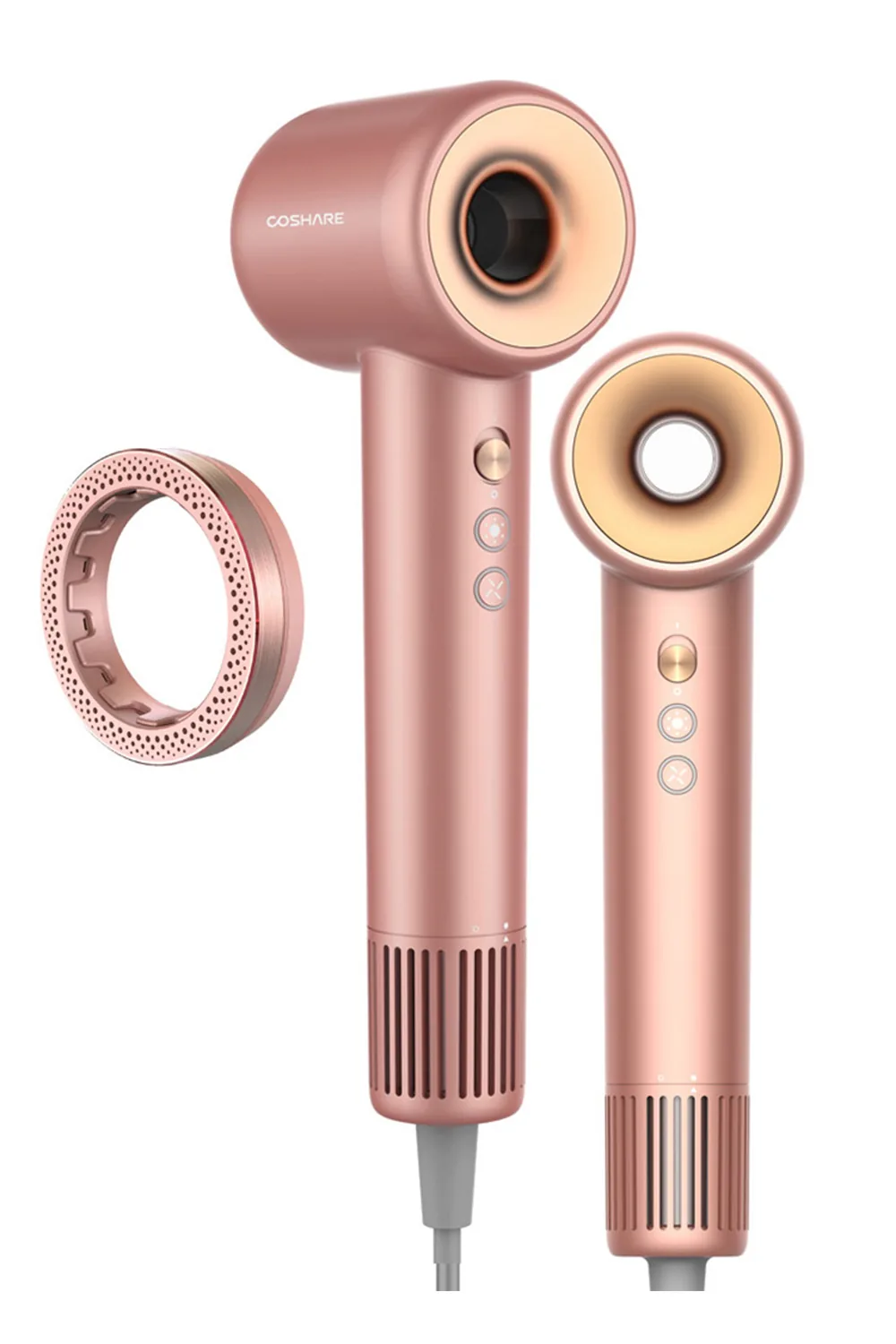 Suszarka do włosów COSHARE SuperFlow1 Standard Rose Gold – suszarka z pierścieniem zapachowym EssenceRing