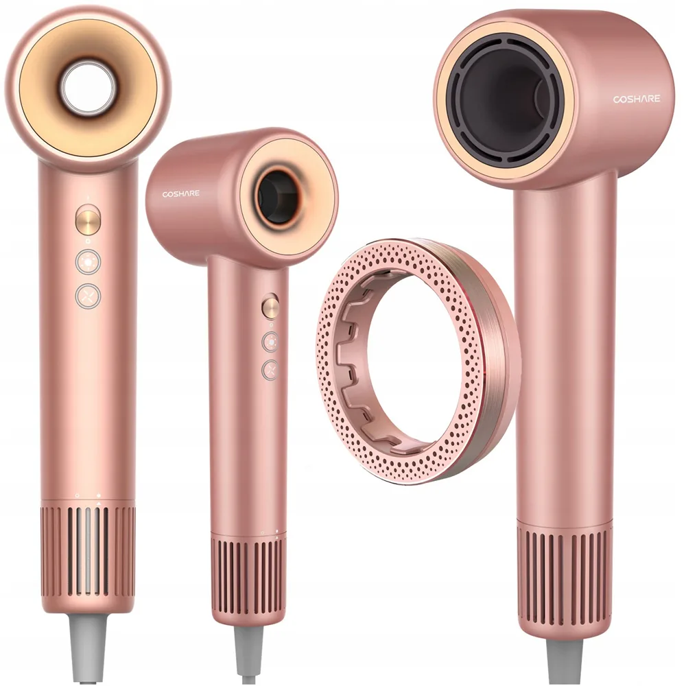 Suszarka do włosów COSHARE SuperFlow1 Standard Rose Gold z pierścieniem zapachowym EssenceRing